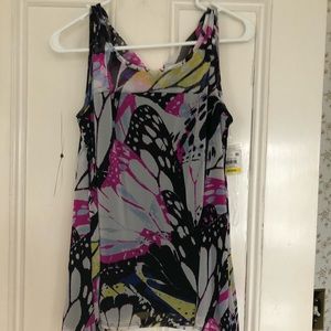 Pink and black Urban Chic butterfly fantasy shirt.